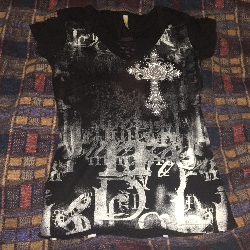 Angel Wing Laceup Shirt